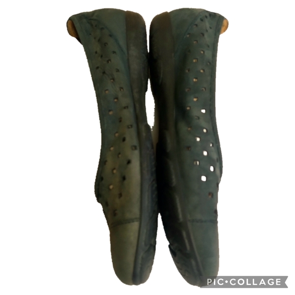 Gabor Hovercraft Moss Green Suede Leather Slip-On Shoes Sz 7.5 (5 EU) - Picture 5 of 12